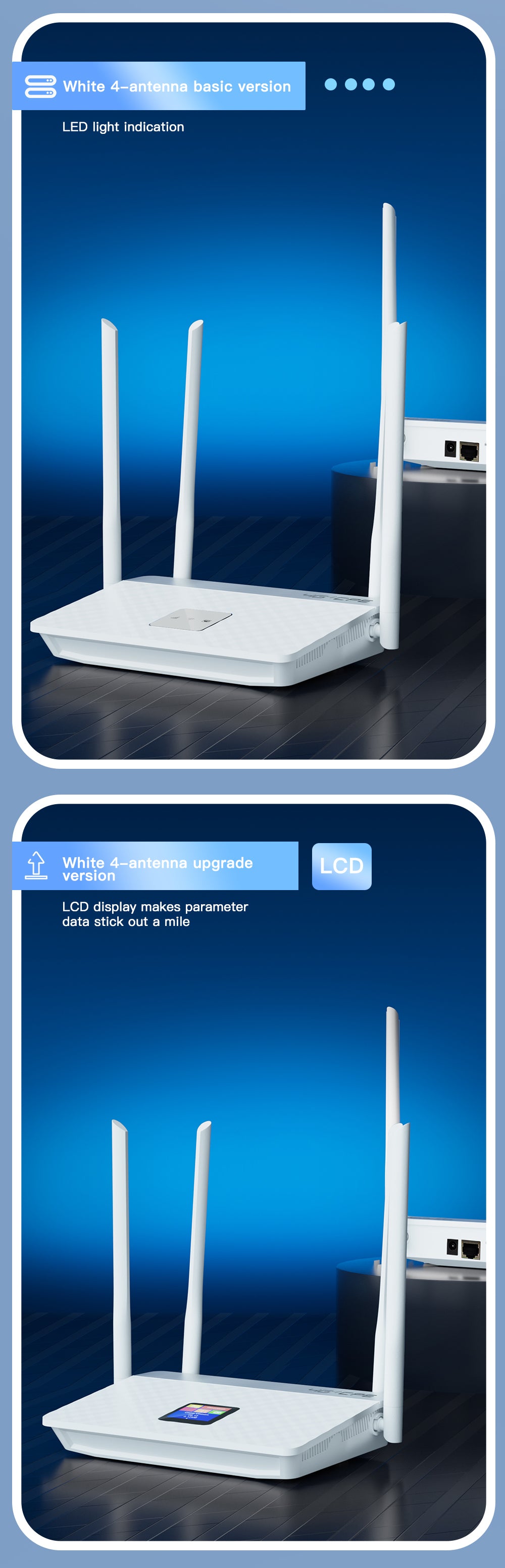 LTE 4G CPE With 6 Antennas Gain Signal