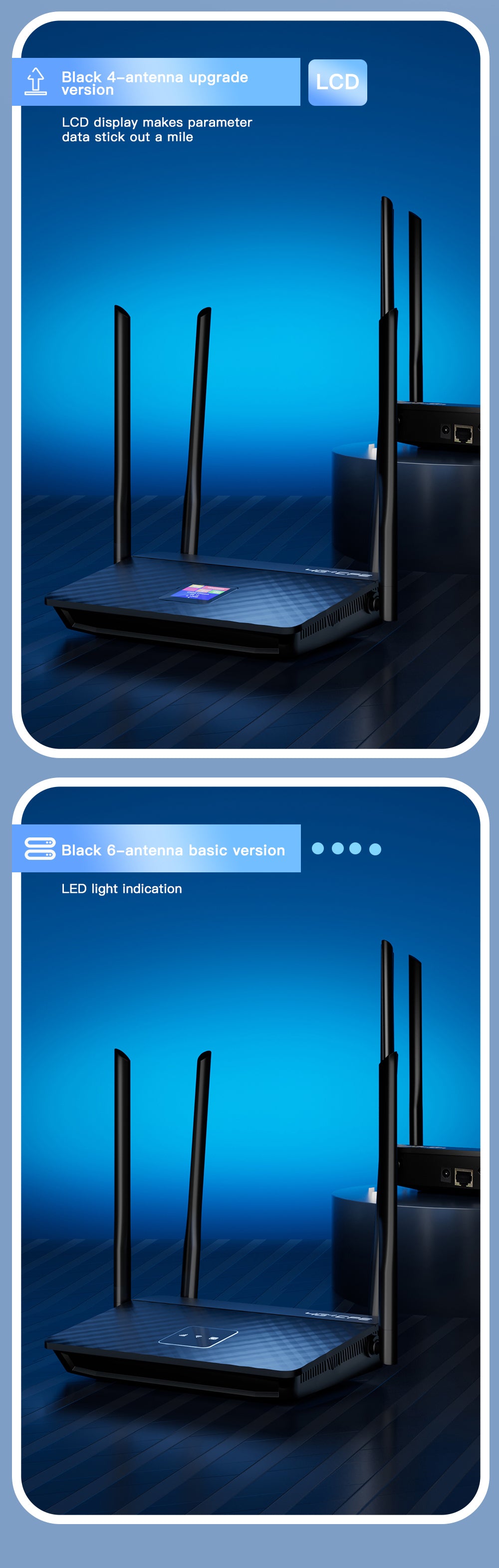 LTE 4G CPE With 6 Antennas Gain Signal