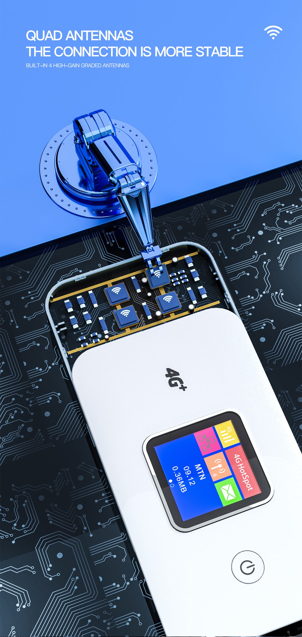 LTE 4G Cat7 Portable MiFi