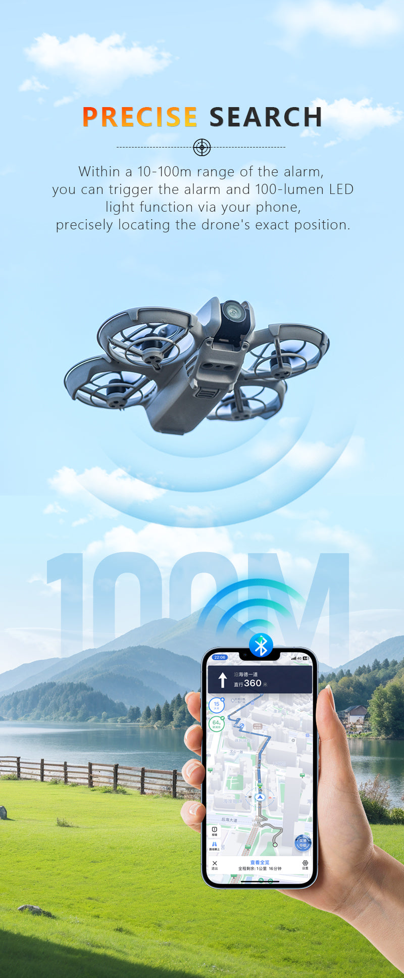 Drone Alarm Tracker for DJI Neo