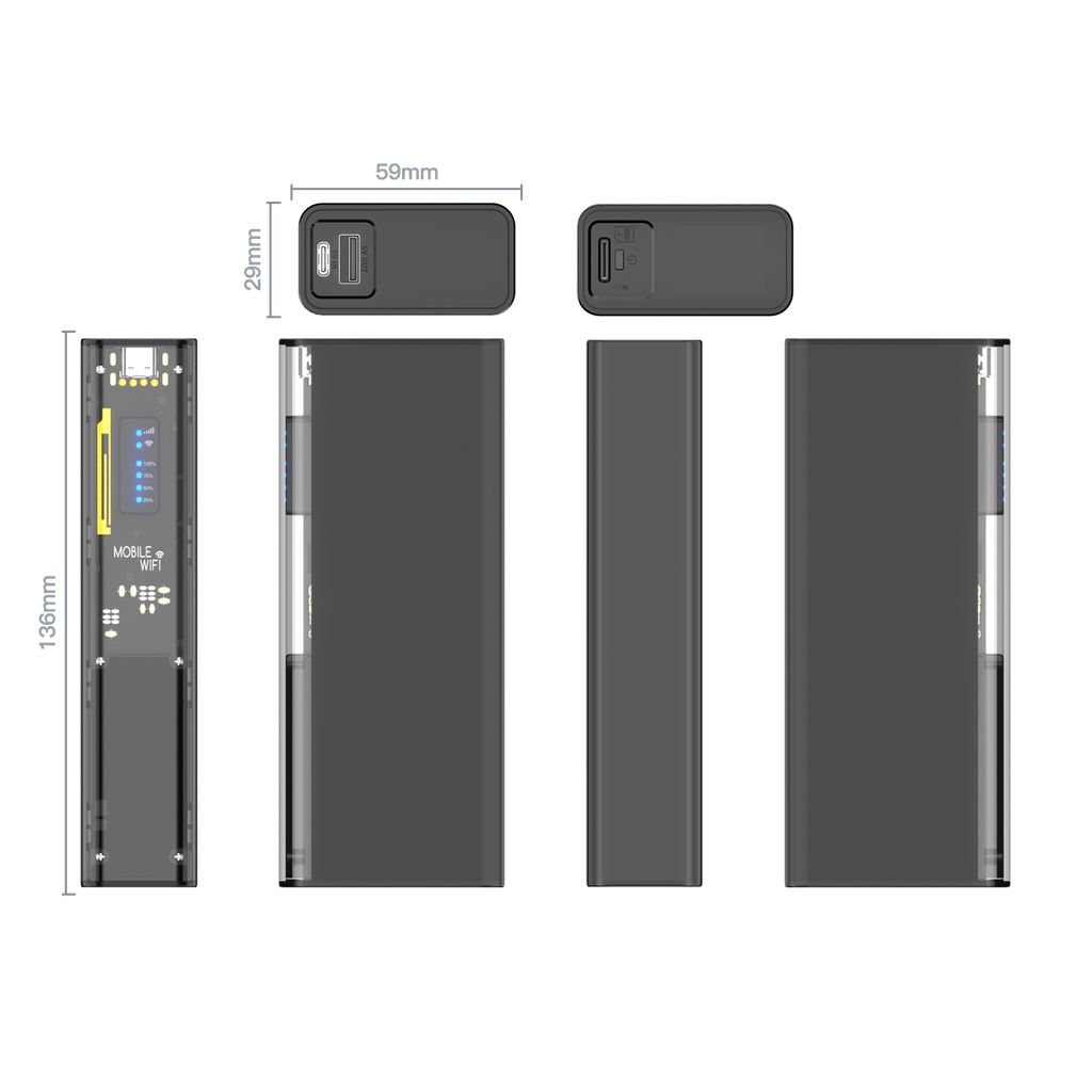 Mecha Style 4G Portable MiFi