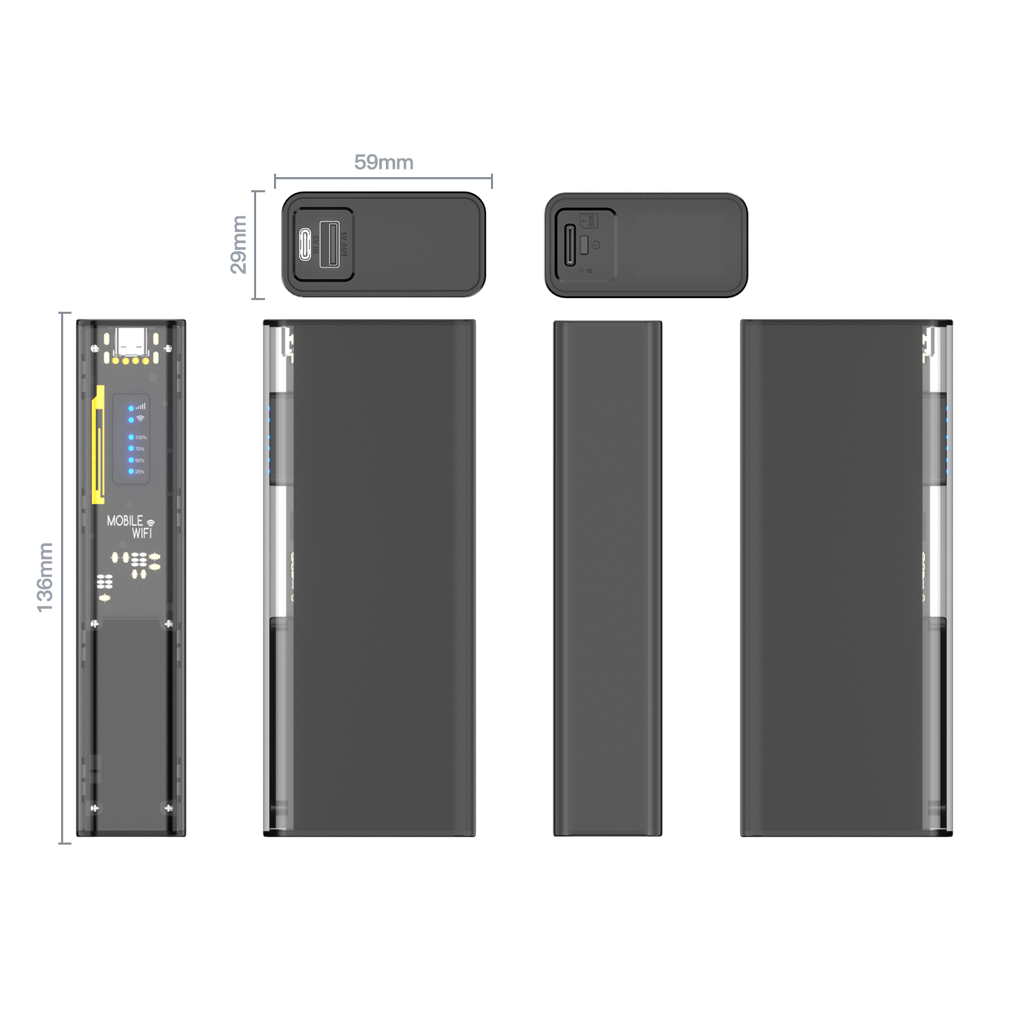 Mecha Style 4G Portable MiFi