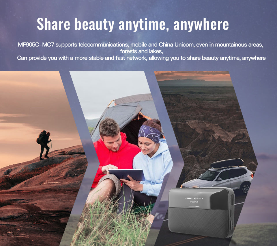 LTE 4G Portable MiFi with LCD Display