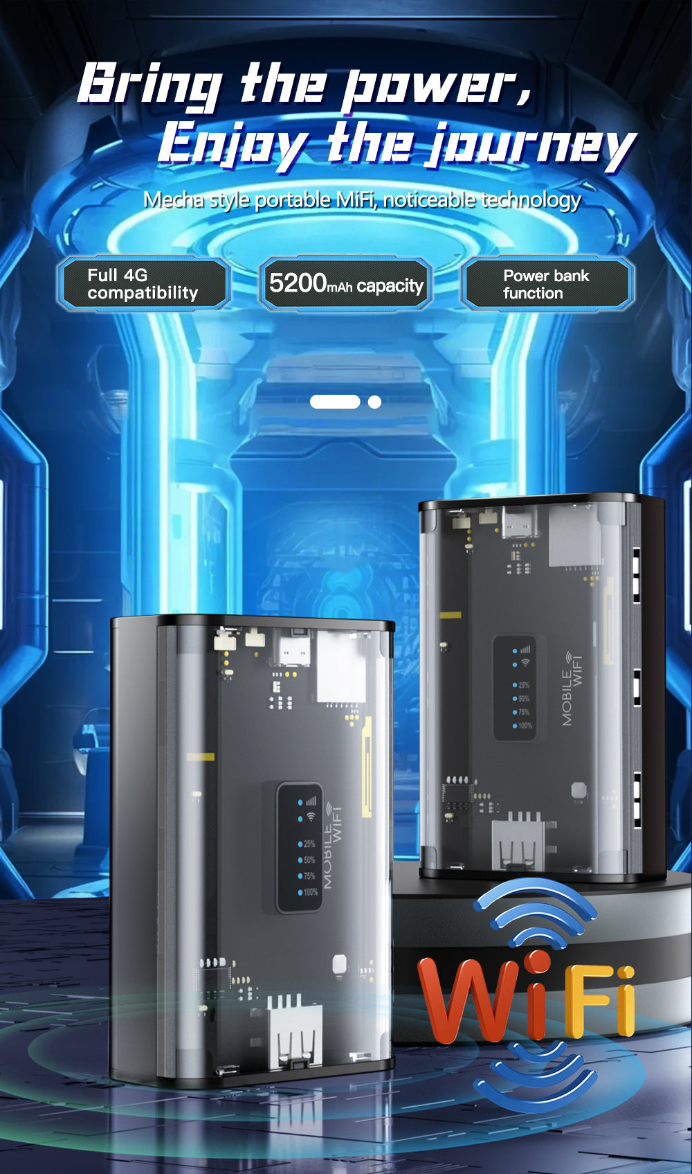 Mecha Style 4G Portable MiFi